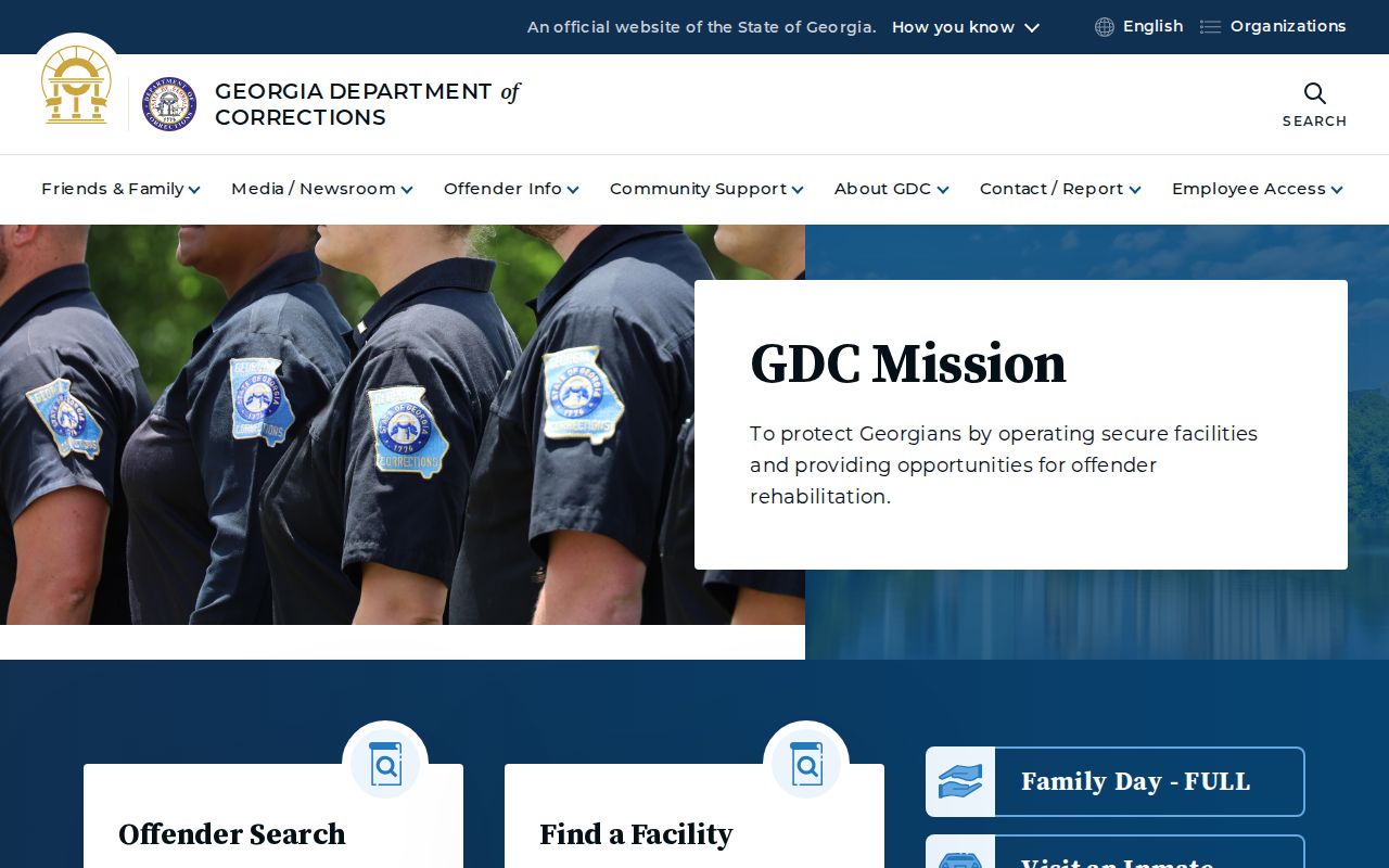 Georgia Department of Corrections official website